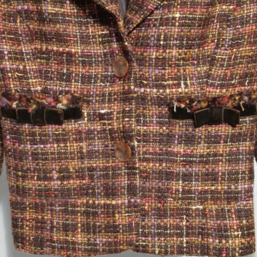 Express Tweed Cropped Blazer - Picture 4 of 8